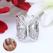 Ladda upp bild till gallerivisning, Handgjord vintage fjärilsring