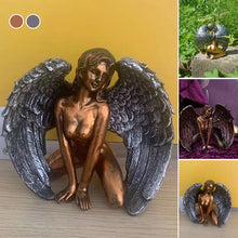 Ladda upp bild till gallerivisning, Konstängel kvinnlig med vingar