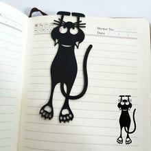 Ladda upp bild till gallerivisning, Cutout Black Kitten Bookmark