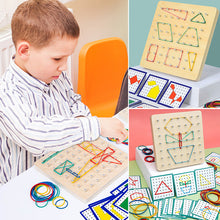 Ladda upp bild till gallerivisning, Geoboard av trä