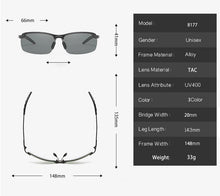 Ladda upp bild till gallerivisning, PHOTOCHROMIC SUNGLASSES WITH POLARIZED LENS