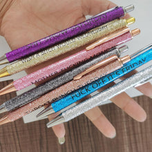 Ladda upp bild till gallerivisning, Swear Word Daily Pen Set (7cs* Roliga svarta bläckpennor)