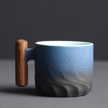 Ladda upp bild till gallerivisning, Handgjord retro keramisk kaffemugg