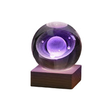 Ladda upp bild till gallerivisning, 3D Galaxy Nattljus Dekor Krystalkul lampa