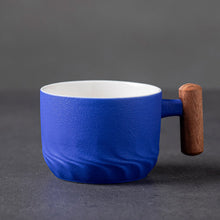 Ladda upp bild till gallerivisning, Handgjord retro keramisk kaffemugg