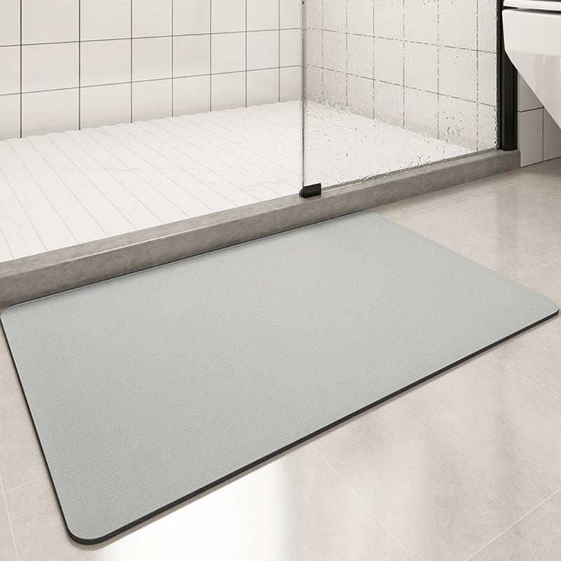 Enfärgad Anti-Slip Badmatta Mjuk Snabbtorkbar Tvättbar Duschmatta