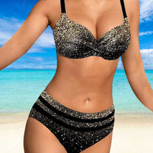 Ladda upp bild till gallerivisning, Bikini med glittrande tryck
