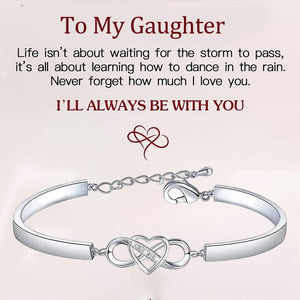 Kom alltid ihåg att jag älskar dig mamma Forever Love Hjärt Armband