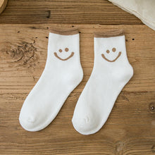 Ladda upp bild till gallerivisning, Härliga Smile Face bomullsstrumpor
