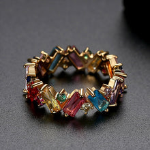 Ladda upp bild till gallerivisning, Regnbåge zirkon ring
