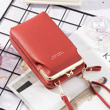Ladda upp bild till gallerivisning, Telefonväska för kvinnor enfärgad crossbody-väska
