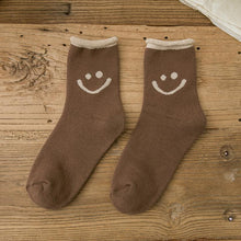 Ladda upp bild till gallerivisning, Härliga Smile Face bomullsstrumpor
