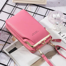 Ladda upp bild till gallerivisning, Telefonväska för kvinnor enfärgad crossbody-väska
