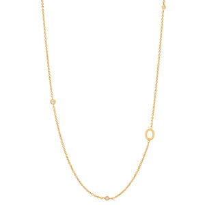 Inledande bezel diamanthalsband