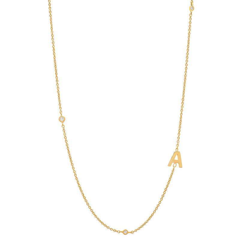 Inledande bezel diamanthalsband