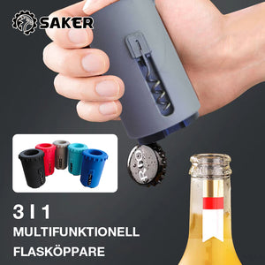 3-i-1 flasköppnare