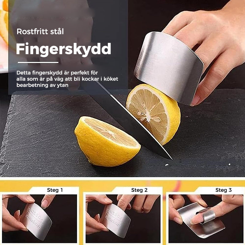Fingerskydd i Rostfritt Stål