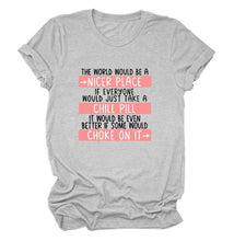 Ladda upp bild till gallerivisning, Dam T-shirt med tryck | Rund hals
