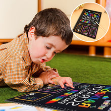 Ladda upp bild till gallerivisning, Anteckningsbok med Rainbow Scratch Art

