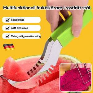 Multifunktionell fruktskärare i rostfritt stål