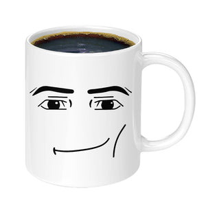 Emoji tryckt keramisk mugg