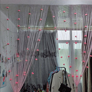 Rose tråddörrgardin