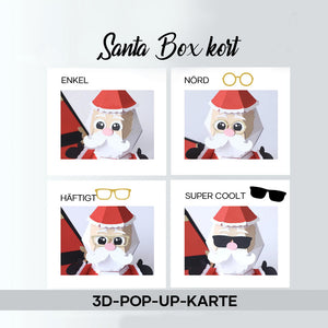 🎅3D Santa Claus Prank Pop-up Box kort🥳