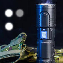 Ladda upp bild till gallerivisning, Vit teleskopisk laser ficklampa med zoom
