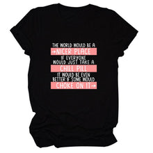 Ladda upp bild till gallerivisning, Dam T-shirt med tryck | Rund hals
