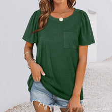 Ladda upp bild till gallerivisning, Rund hals T-shirt med ficka
