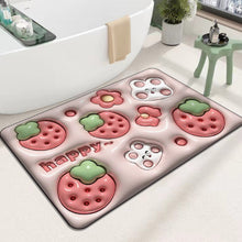 Ladda upp bild till gallerivisning, 3D-absorberande silikon lera badrumsgolvmatta
