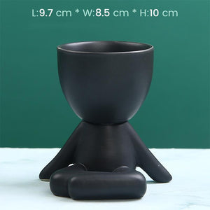 Small people flower pots
