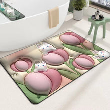 Ladda upp bild till gallerivisning, 3D-absorberande silikon lera badrumsgolvmatta
