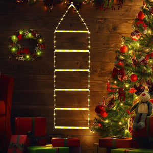 Jul Stege Dekoration Ljus Med Santa Claus
