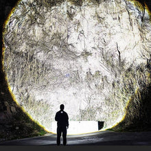 Ladda upp bild till gallerivisning, Vit teleskopisk laser ficklampa med zoom
