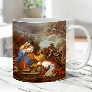 Vintage jul julkrubba mugg