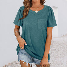 Ladda upp bild till gallerivisning, Rund hals T-shirt med ficka
