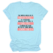 Ladda upp bild till gallerivisning, Dam T-shirt med tryck | Rund hals
