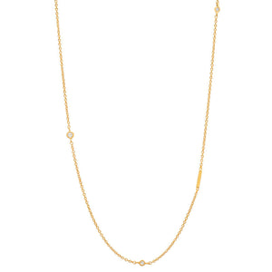 Inledande bezel diamanthalsband