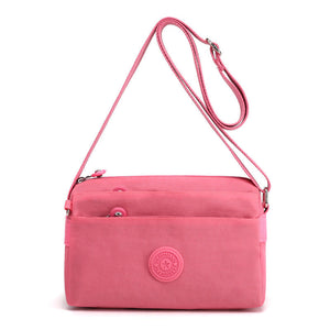 Damer casual flerlagers moderiktig nylon enkel crossbody-väska