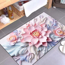 Ladda upp bild till gallerivisning, 3D-blomtryck Superabsorberande halkfri golvmatta
