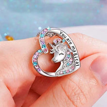 Ladda upp bild till gallerivisning, "You Are Magical" - Enhörningsprinsessörhängen och halsband
