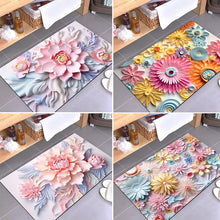 Ladda upp bild till gallerivisning, 3D-blomtryck Superabsorberande halkfri golvmatta
