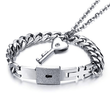 Ladda upp bild till gallerivisning, Hjärtlåsarmband och halsband

