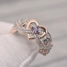Ladda upp bild till gallerivisning, FEBRUAR AMETYST FØDSELSTEIN RING
