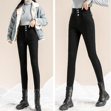 Ladda upp bild till gallerivisning, Fleece Jeans med Hög Stretch
