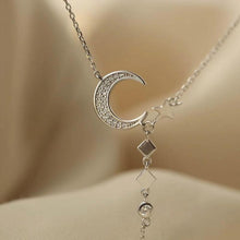 Ladda upp bild till gallerivisning, Halsband med månstjärnor i sterling silver
