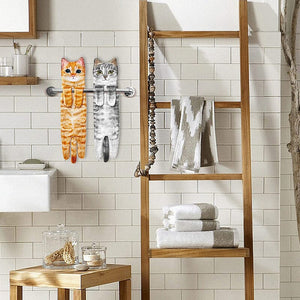 Söt katt handduk