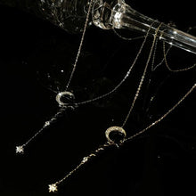 Ladda upp bild till gallerivisning, Halsband med månstjärnor i sterling silver
