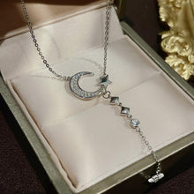 Ladda upp bild till gallerivisning, Halsband med månstjärnor i sterling silver
